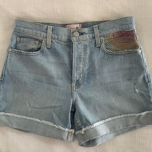 NWOT Sundry denim embroidered shorts